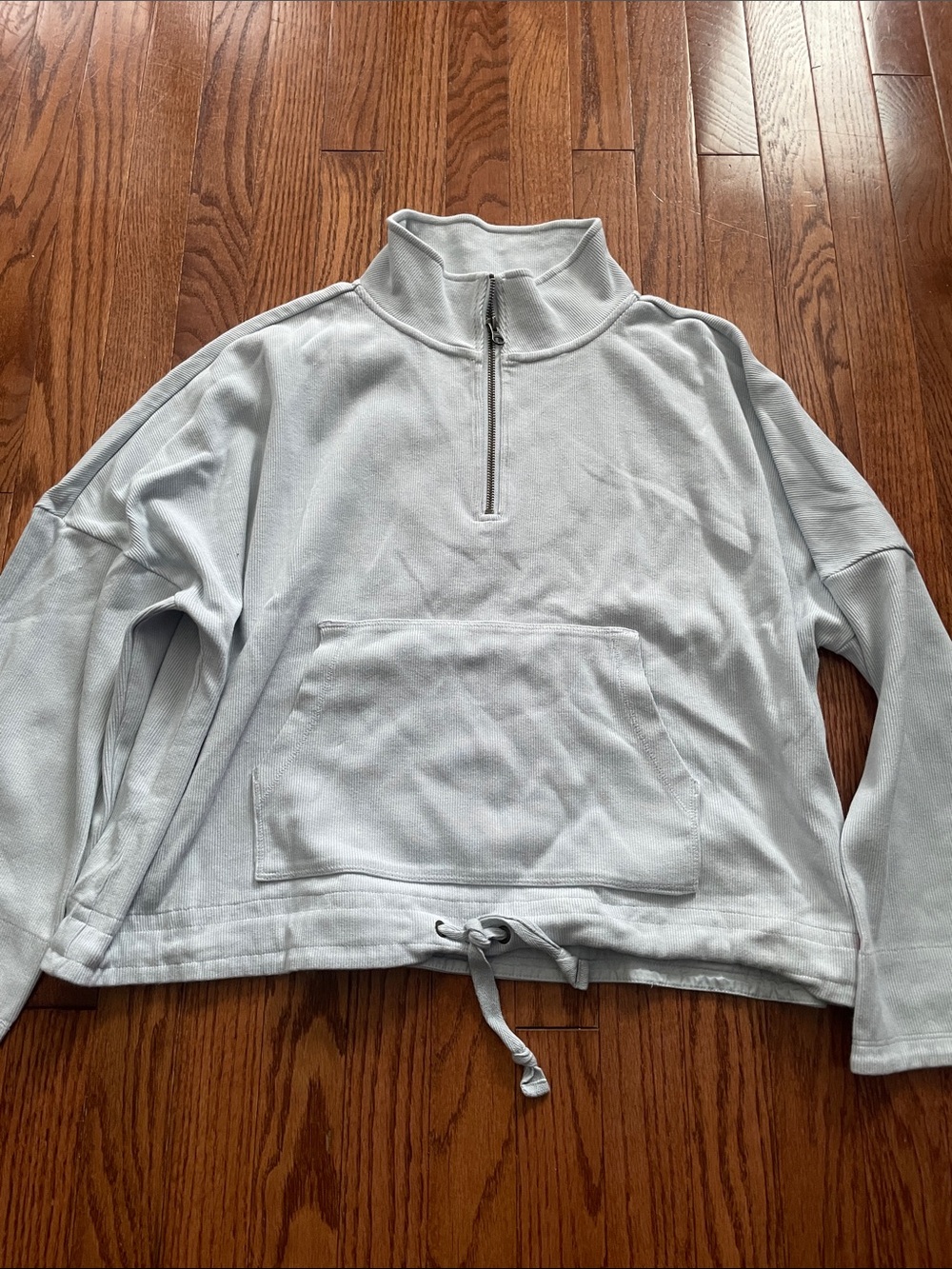The Upside Light Blue 1/4 Zip Pullover Women’s Sz Medium